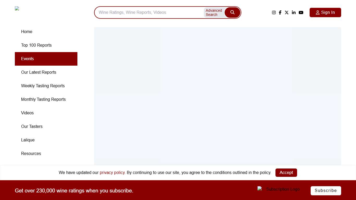 Events JamesSuckling.com