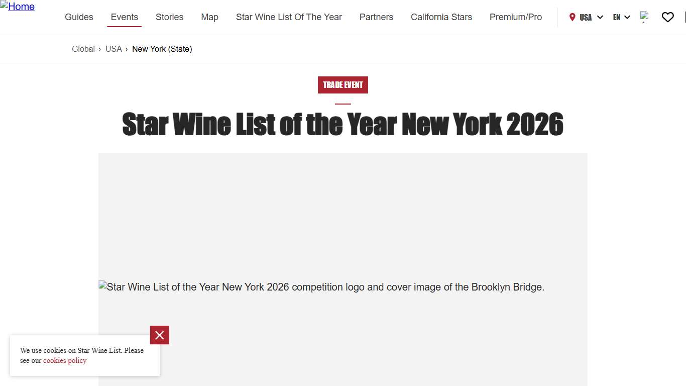 Star Wine List of the Year New York 2026 - Star Wine List